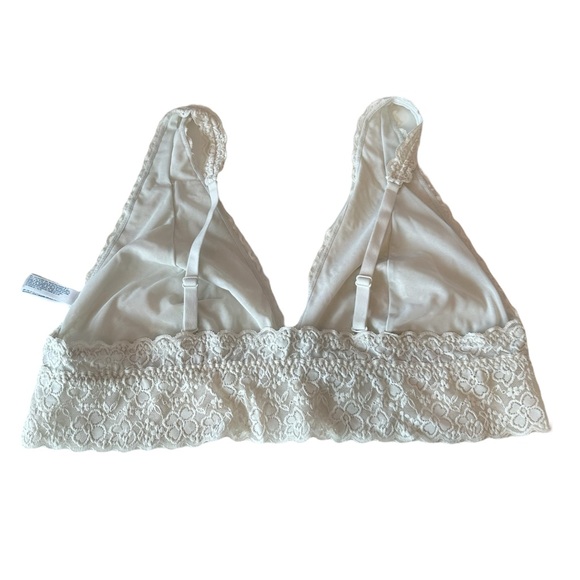 Old Navy Wireless Lace Bralette Size XXL Cream Ivory Off White Adjustable - Picture 2 of 4